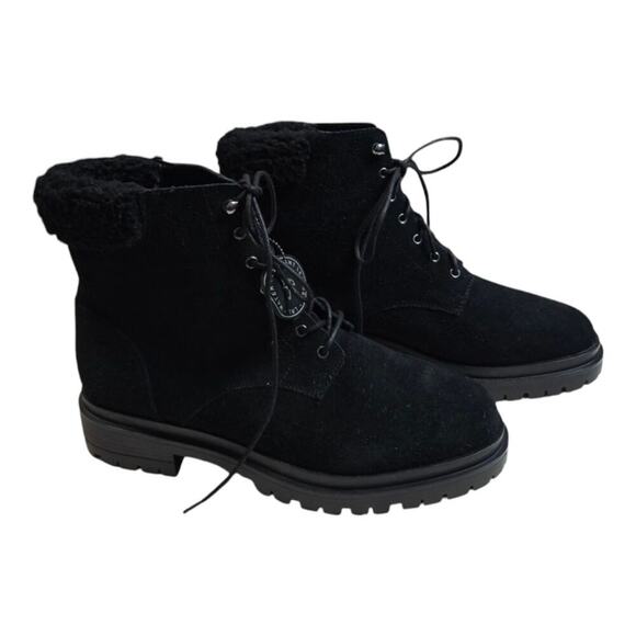 Lauren Ralph Lauren Carlee LACE UP‎ HIKING Combat BOOTS Black/Black SIZE 11 New - Picture 6 of 15